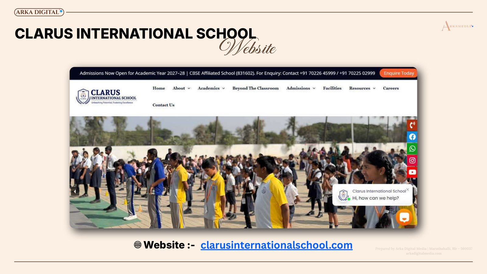 Clarus International School Website